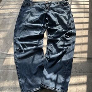 Vertx Jeans Mens 44x32 Blue Straight Tactical Denim Articulated Knee Stretch